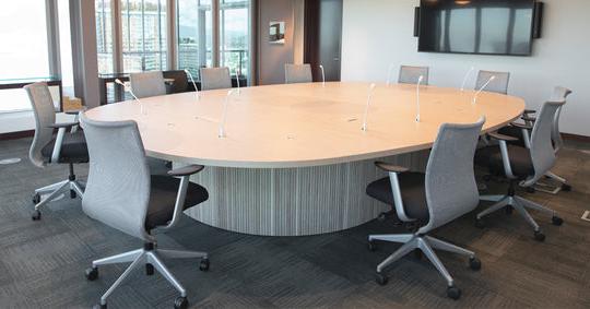 the right boardroom table